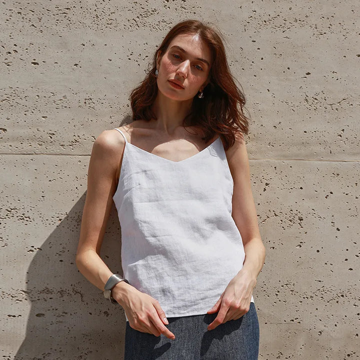 Women’s Linen V-Neck Camisole Top