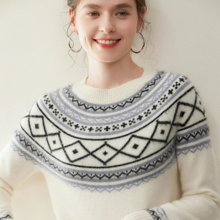 Norvale Alpine Jacquard Cashmere Knit
