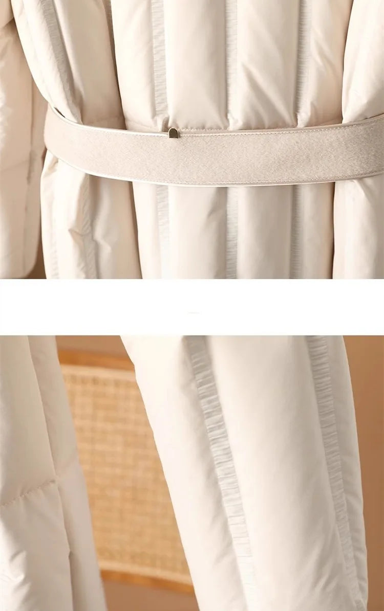 Lillian Wool-Collar Down Coat