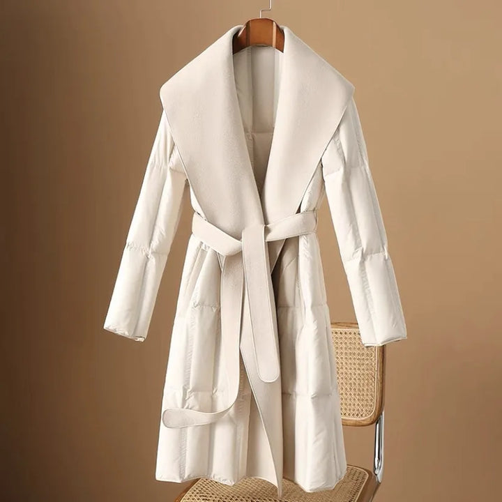 Lillian Wool-Collar Down Coat