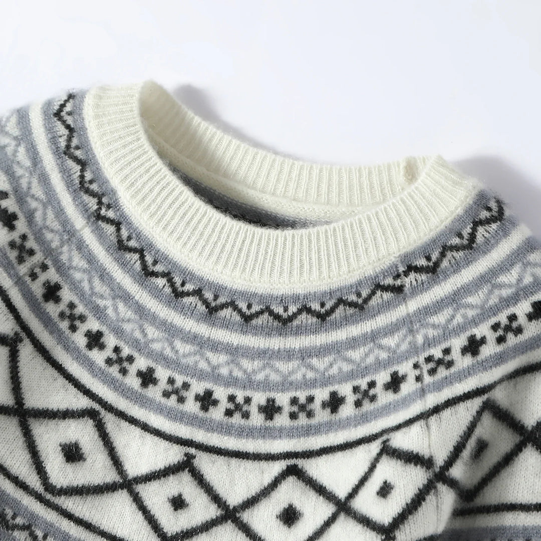 Norvale Alpine Jacquard Cashmere Knit