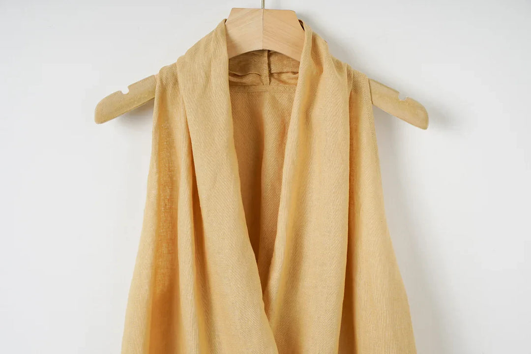 Valienne Drape Linen Vest