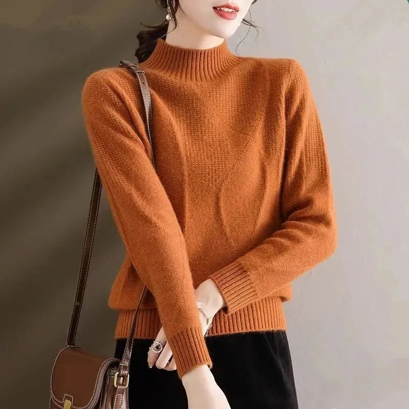 Arden Mock Neck Knit Sweater