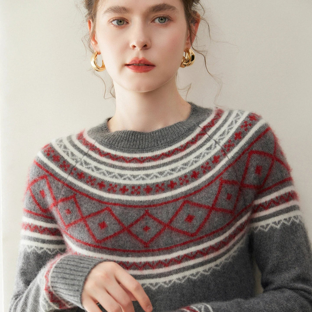 Norvale Alpine Jacquard Cashmere Knit