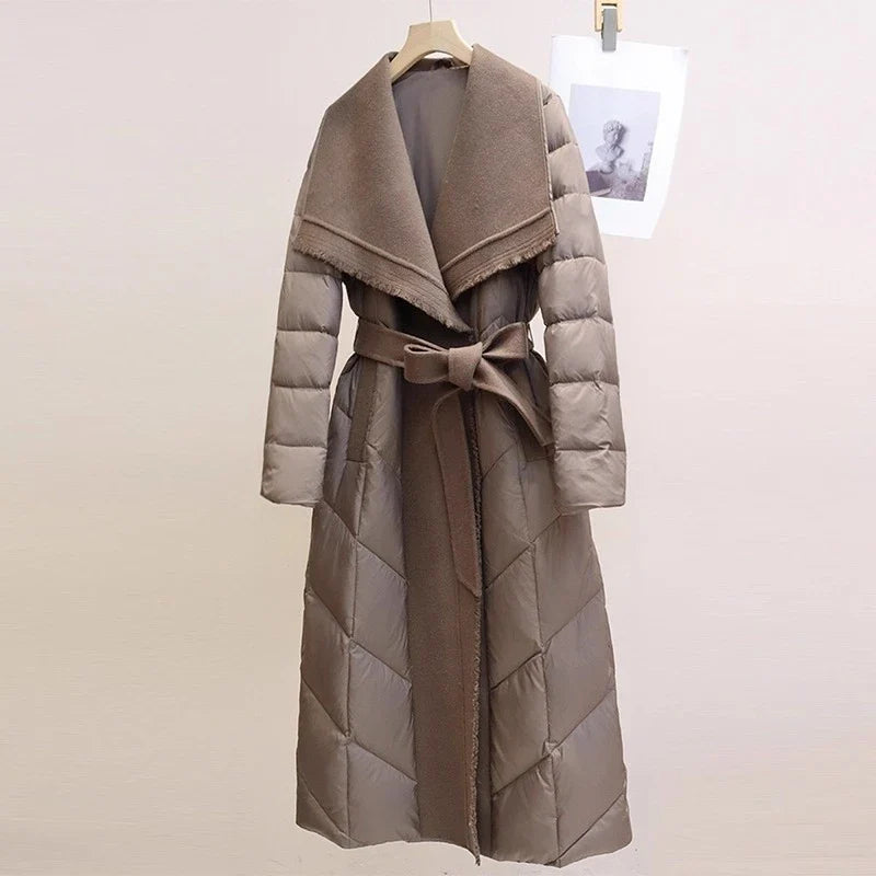 Margaux Wool-Trim Down Coat