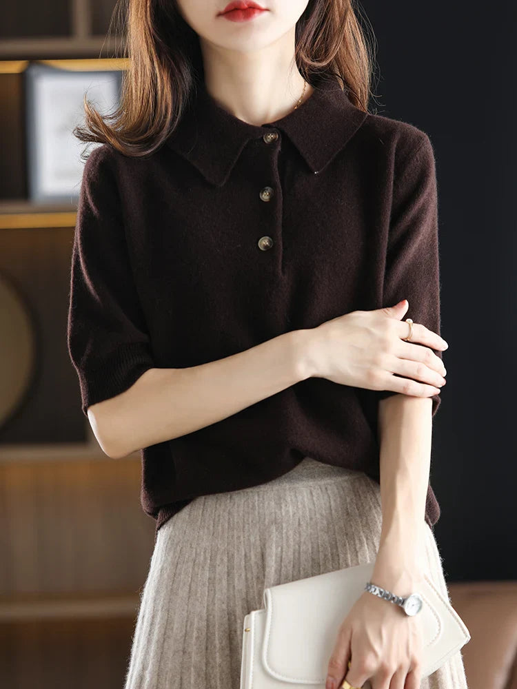 Madison Polo Wool Sweater