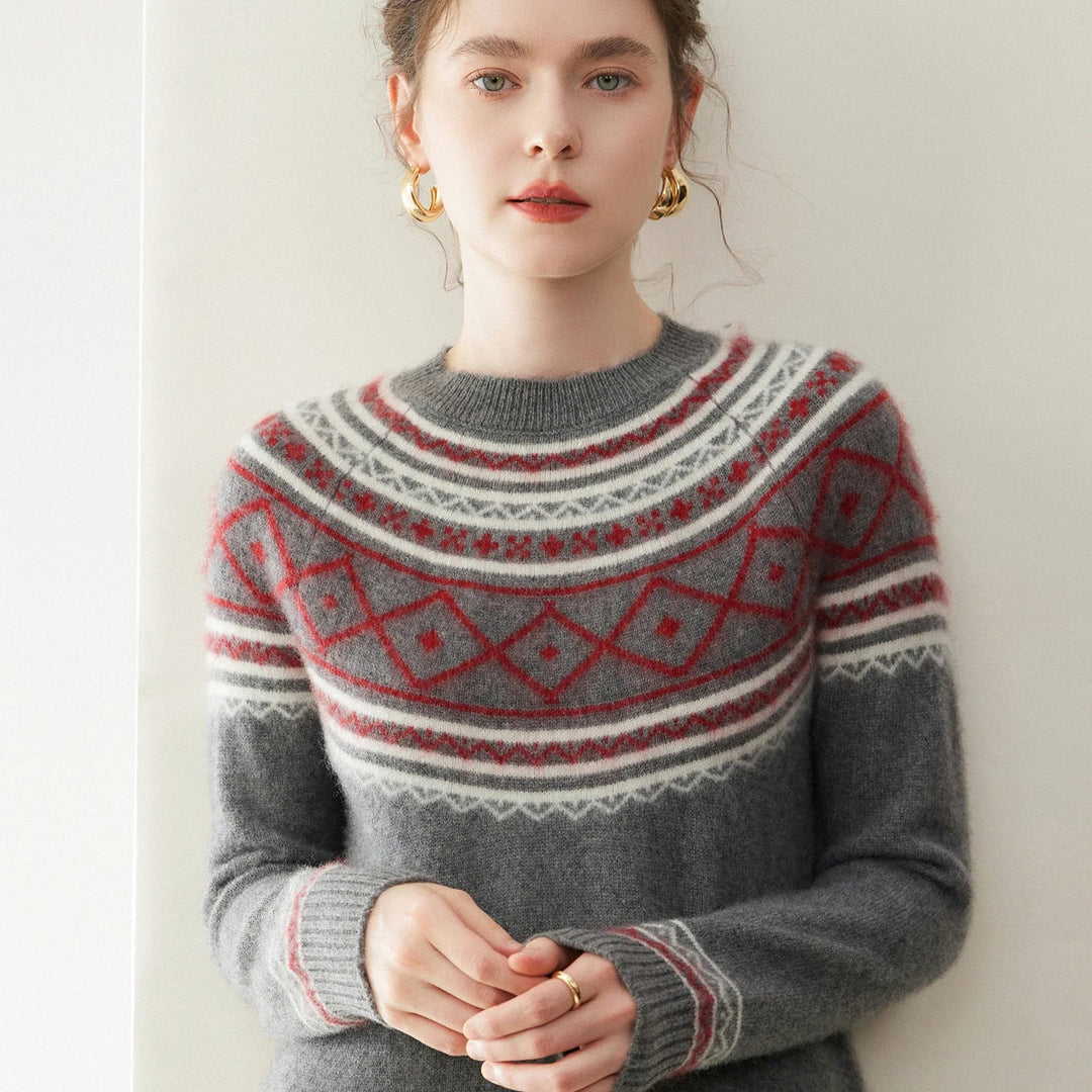Norvale Alpine Jacquard Cashmere Knit