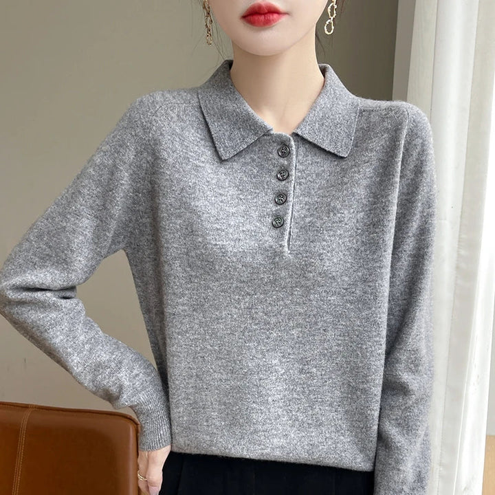 West Village Wool Polo Sweater
