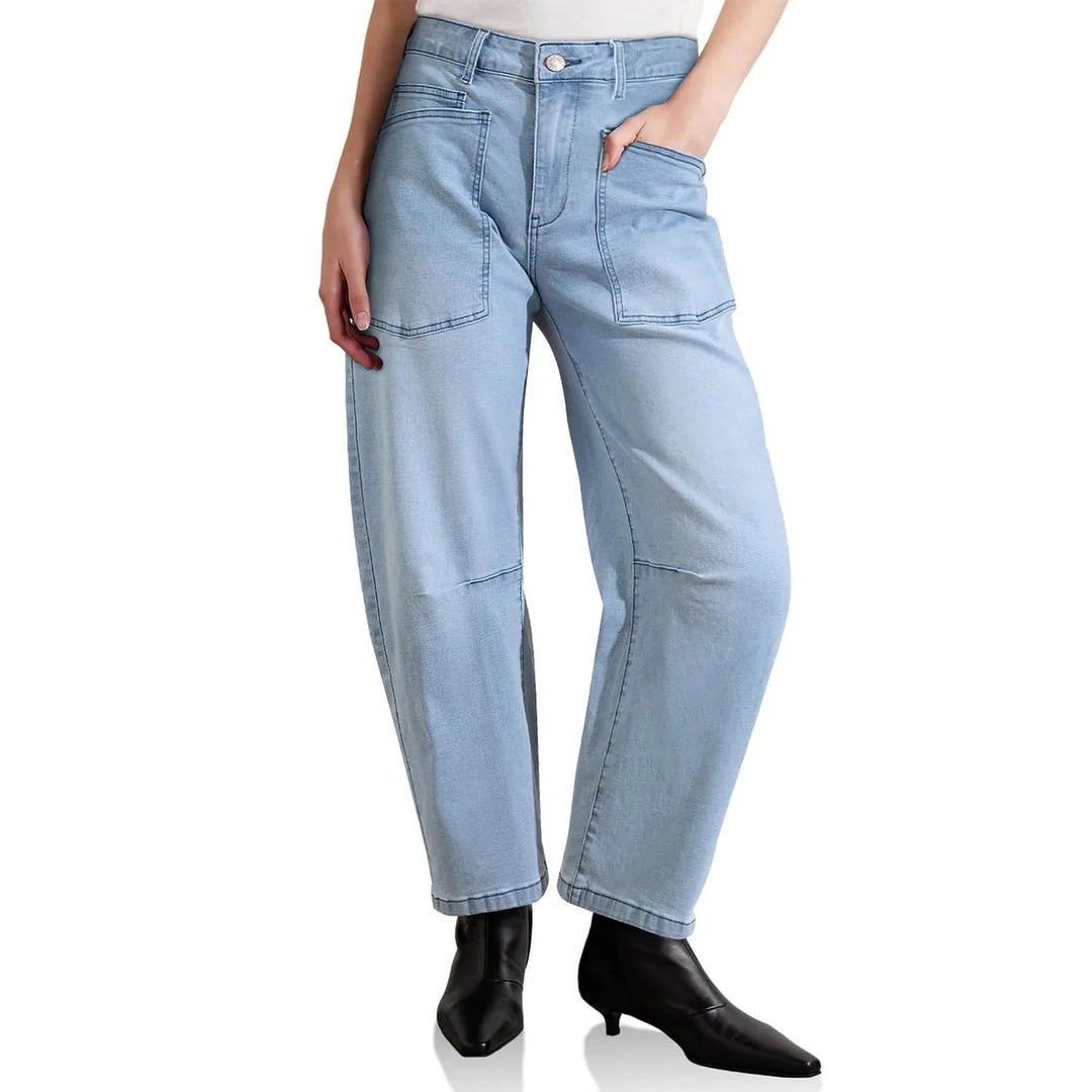 The Camden Structured Barrel Jean Denim