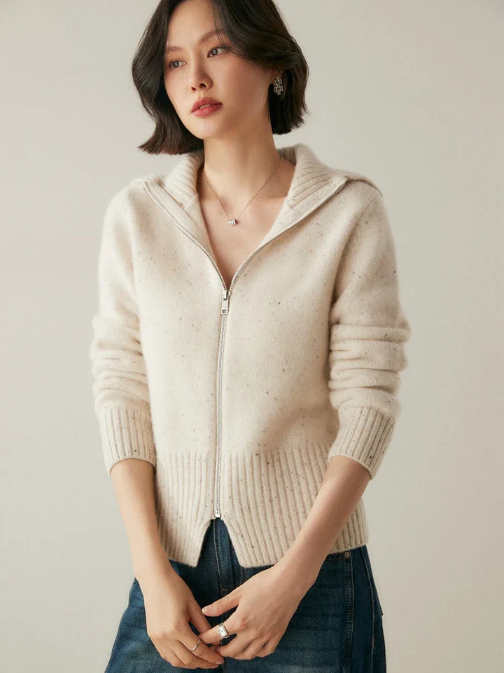 Ashmont Cashmere Zip Cardigan
