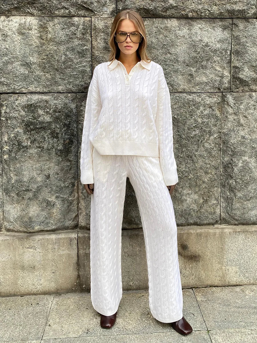 Hadley Cable Knit Lounge Set
