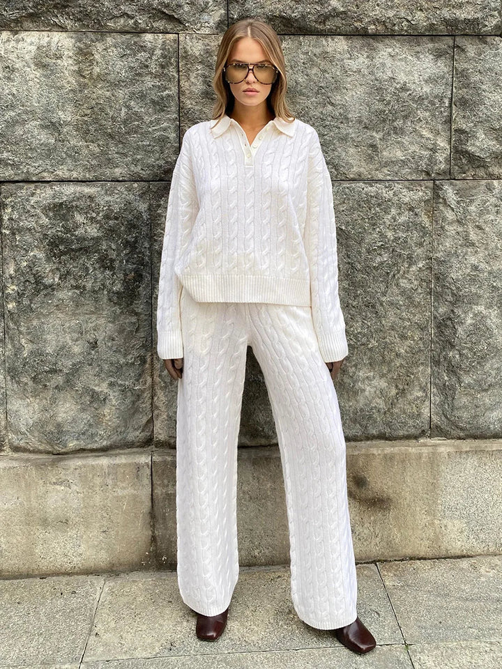Hadley Cable Knit Lounge Set