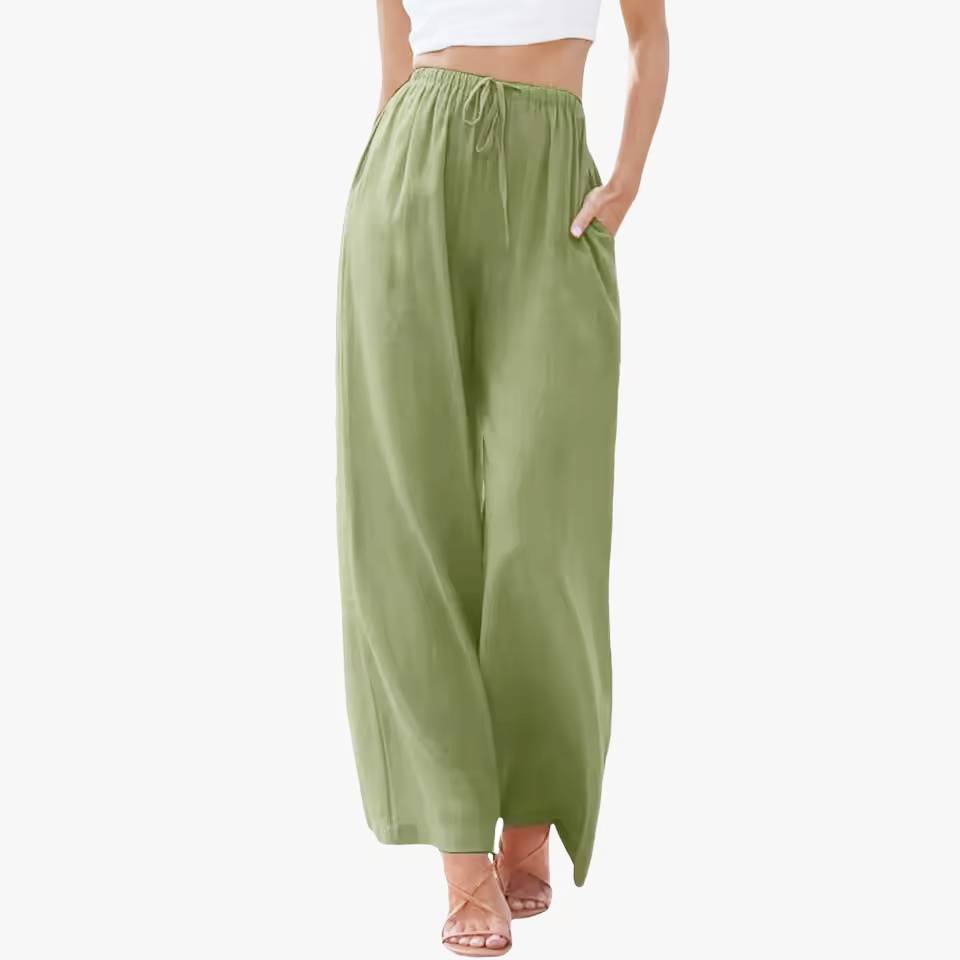 Zoe™ - Elegant Cotton Trousers