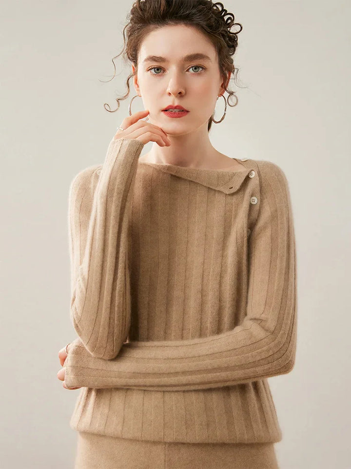 Maribel Buttoned Cashmere Sweater