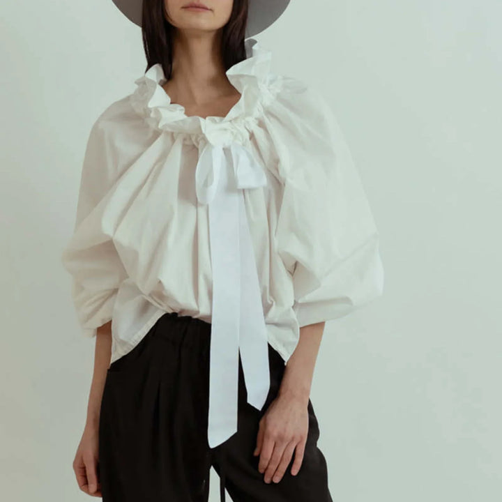 Bellarine Puffed Cotton Blouse