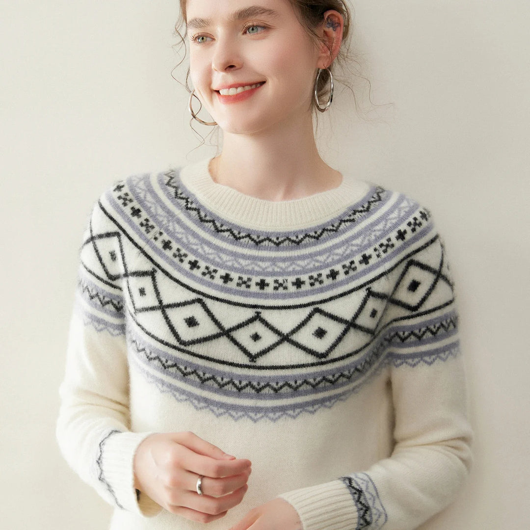 Norvale Alpine Jacquard Cashmere Knit