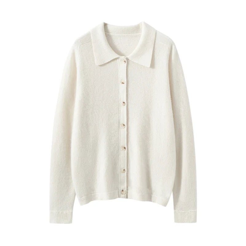 Elise Polo Cashmere Cardigan