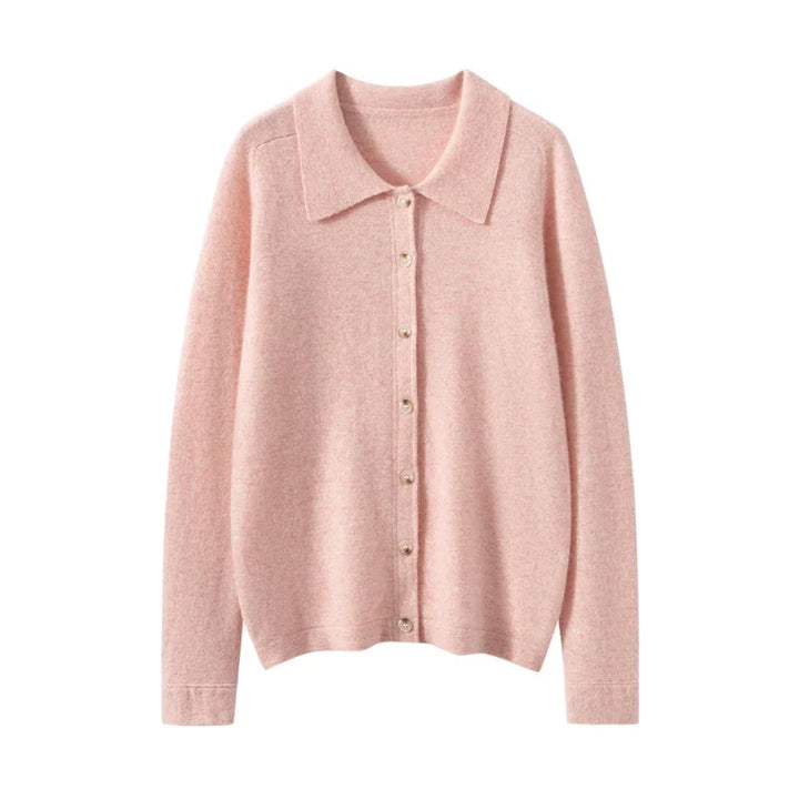 Elise Polo Cashmere Cardigan
