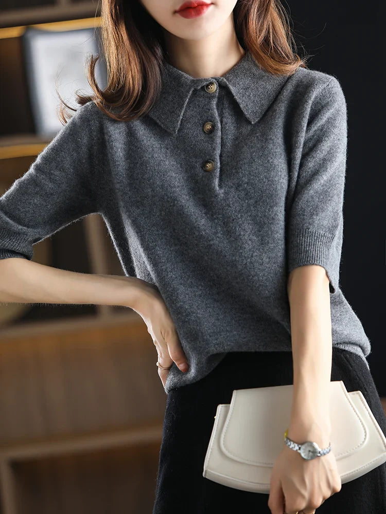 Madison Polo Wool Sweater