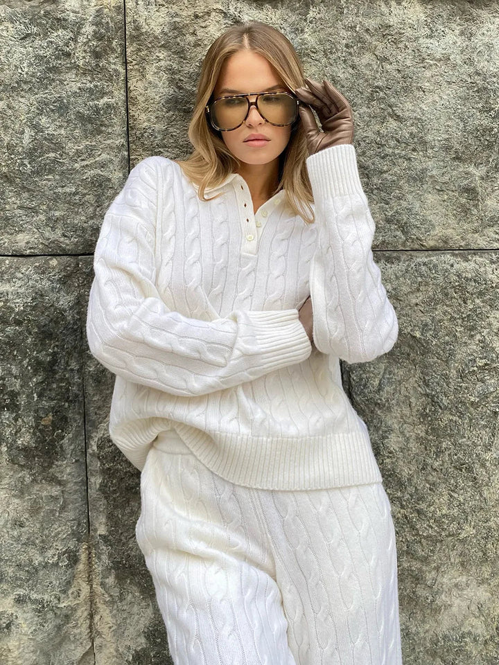 Hadley Cable Knit Lounge Set