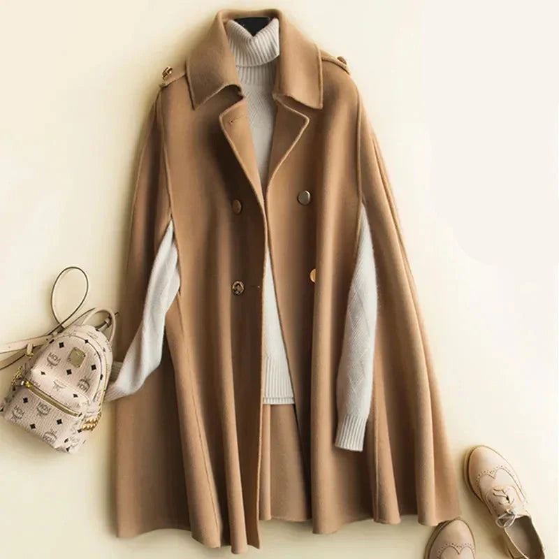 Marisol Wool Cape Coat