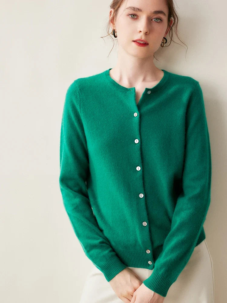 Ashford Cashmere Crew Cardigan