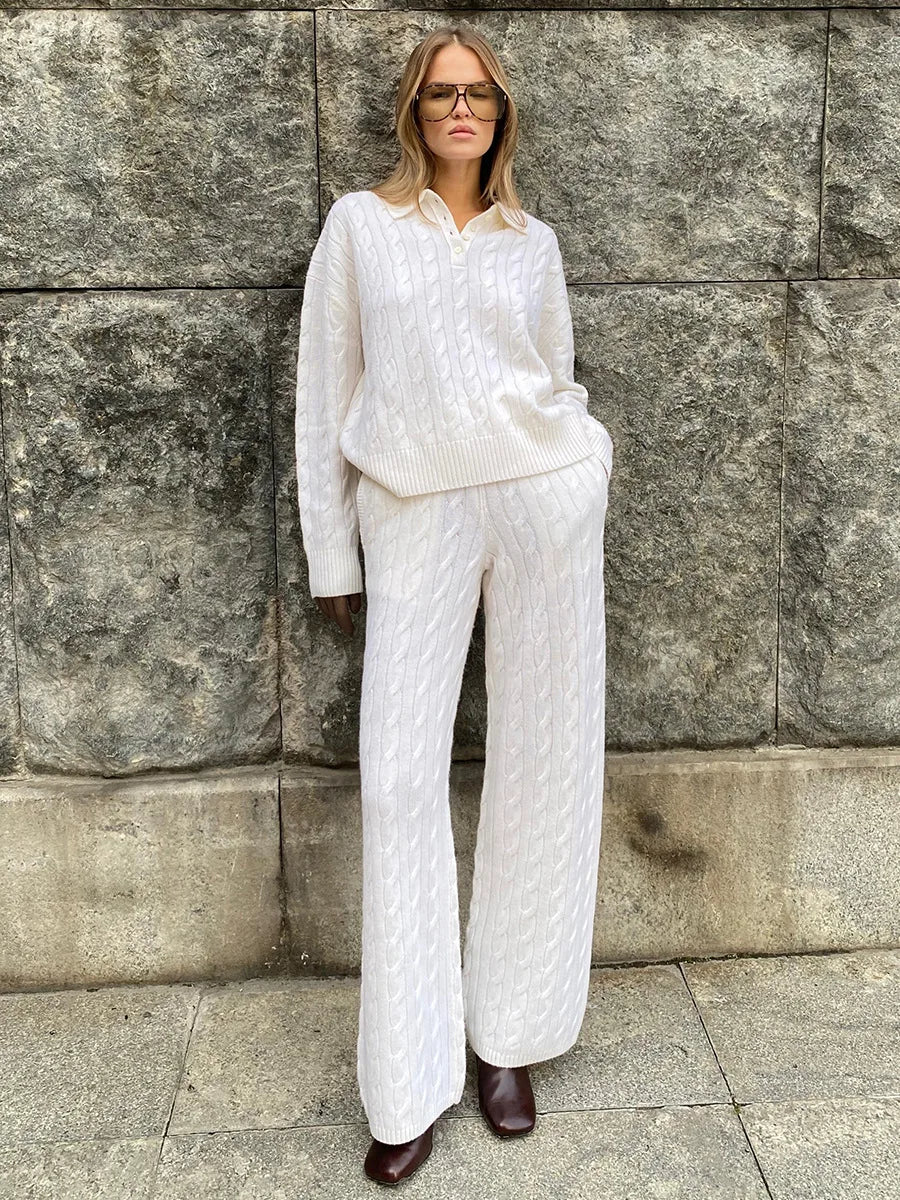 Hadley Cable Knit Lounge Set
