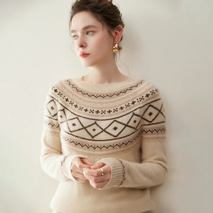 Norvale Alpine Jacquard Cashmere Knit