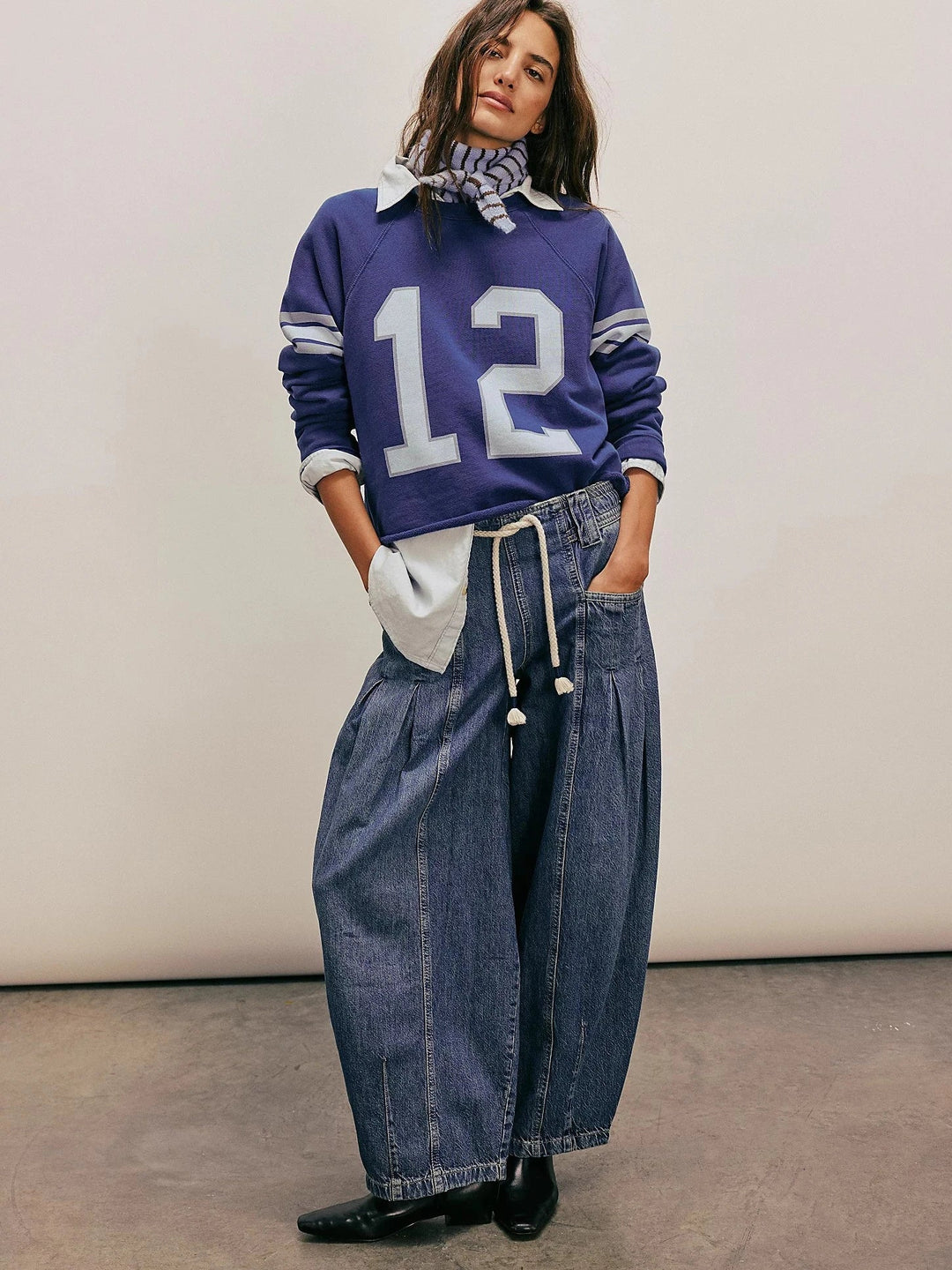 Marlowe Drawstring Denim Pants