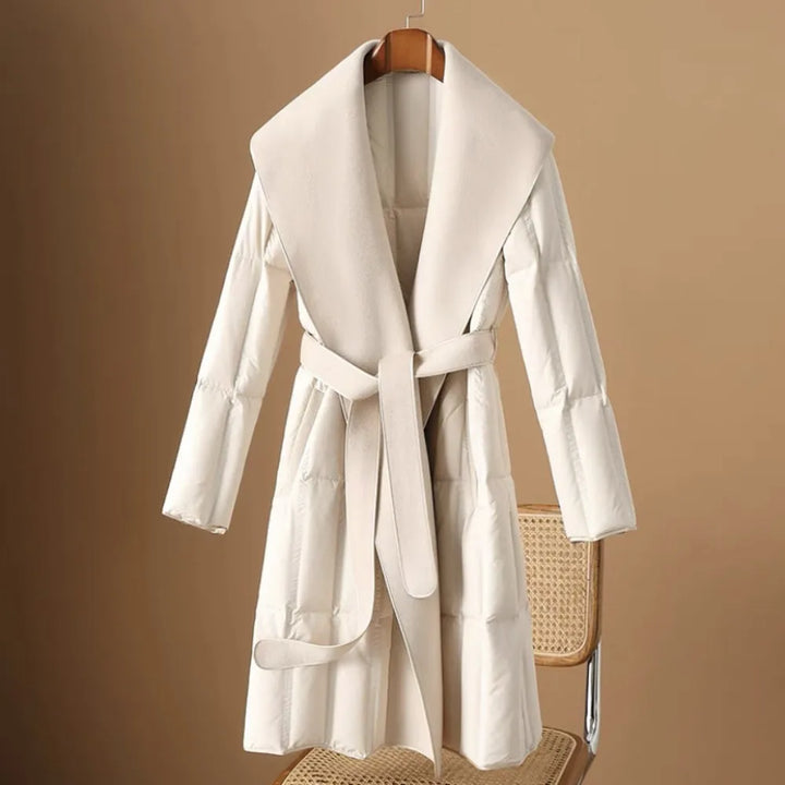 Lillian Wool-Collar Down Coat