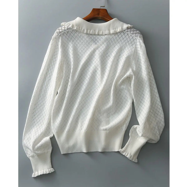 Céleste Diamond Knit Top