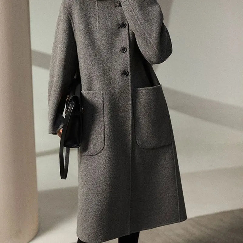 Hudson Park Wool Overcoat