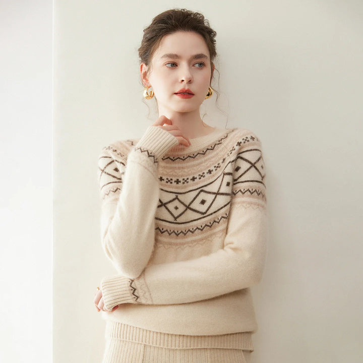 Norvale Alpine Jacquard Cashmere Knit