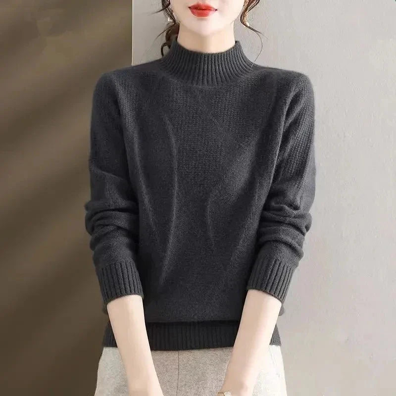 Arden Mock Neck Knit Sweater