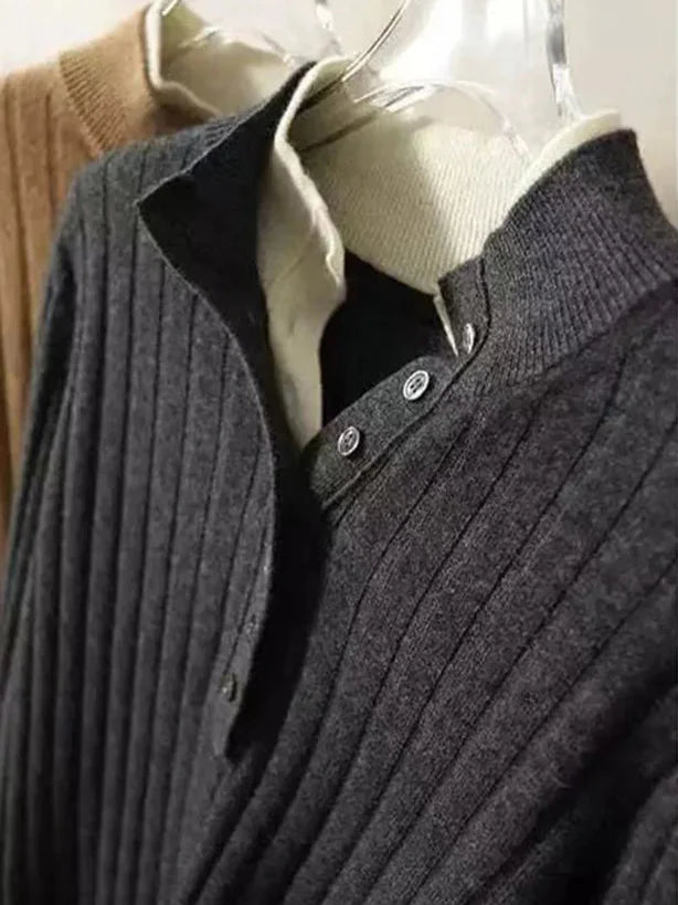 Scholar Ribbed Wool Polo