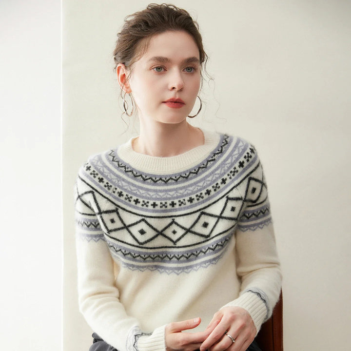 Norvale Alpine Jacquard Cashmere Knit