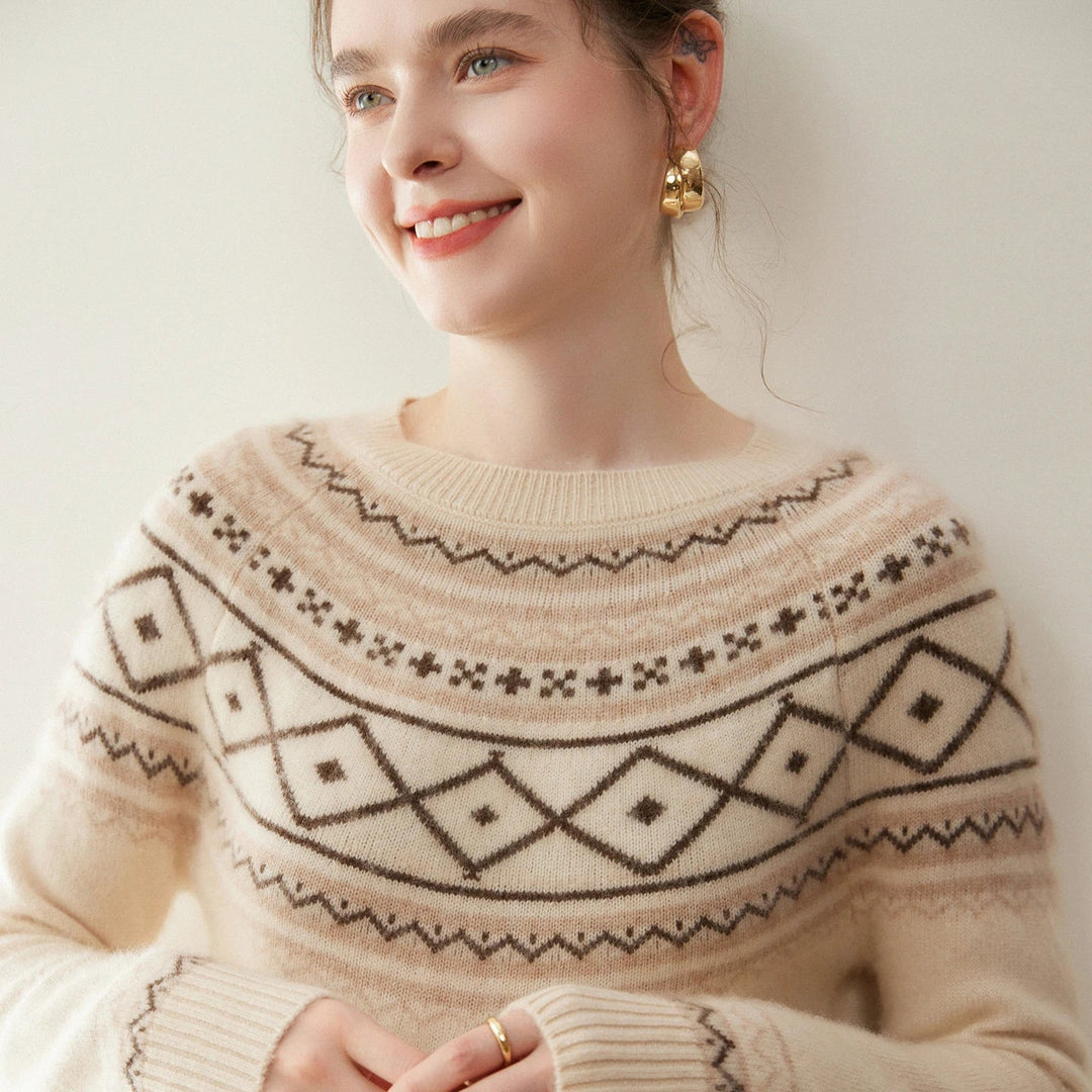 Norvale Alpine Jacquard Cashmere Knit