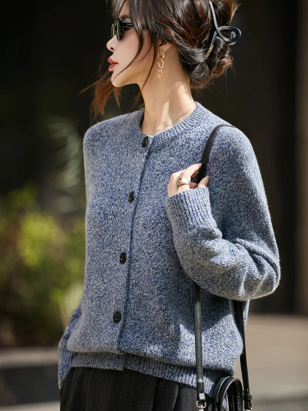 Chunky-Knit Alpaca-Blend cardigan