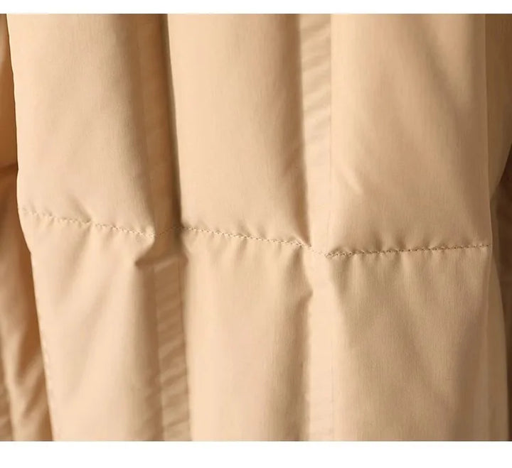 Lillian Wool-Collar Down Coat