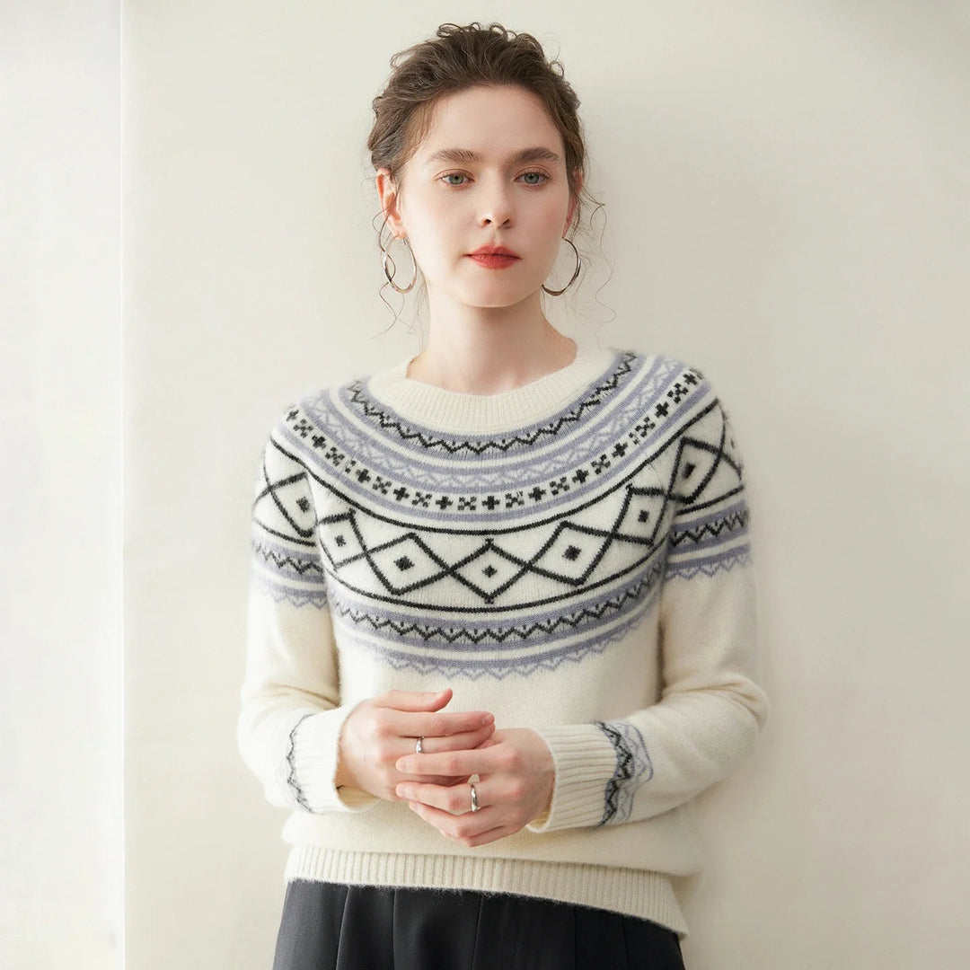 Norvale Alpine Jacquard Cashmere Knit