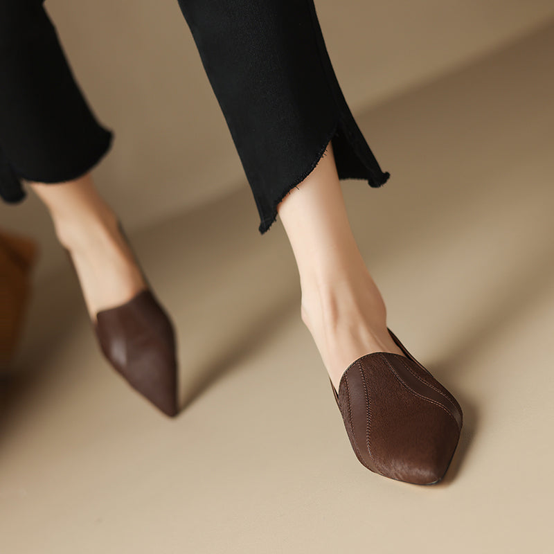 Kiara Genuine Leather Flats