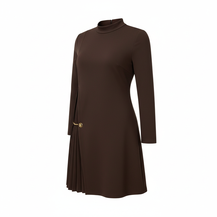 Sophie | Long Sleeve Pleated Dress