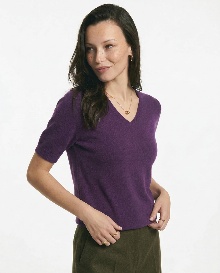 Elysian V-Neck Knit Top