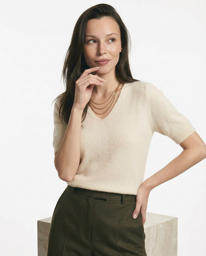 Elysian V-Neck Knit Top
