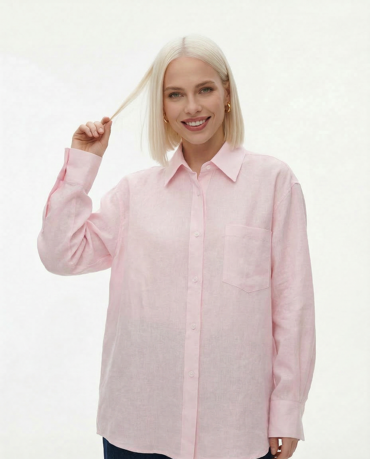 Oversized Linen Blouse