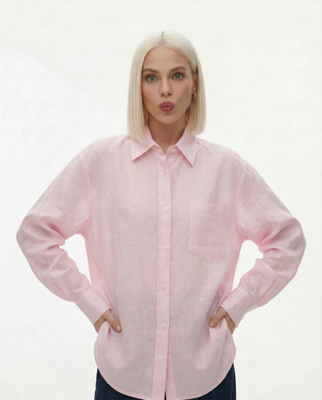 Oversized Linen Blouse