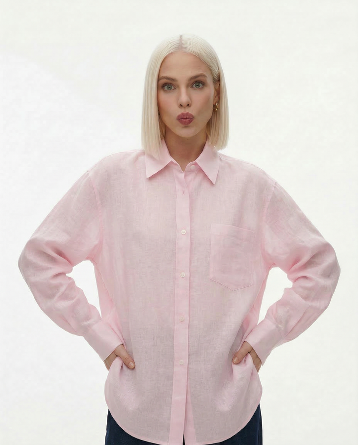 Oversized Linen Blouse
