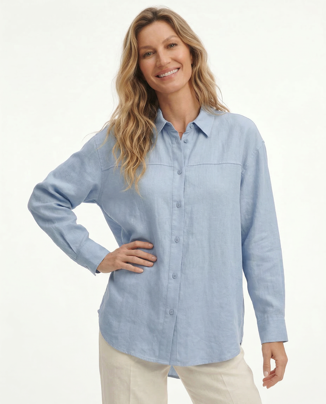 Oversized Linen Blouse