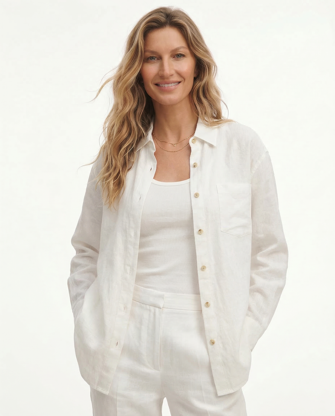 Oversized Linen Blouse