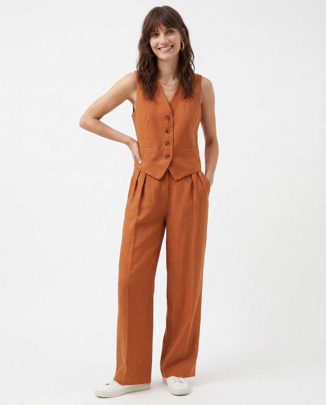 Marlowe 100% Linen Trouser Set
